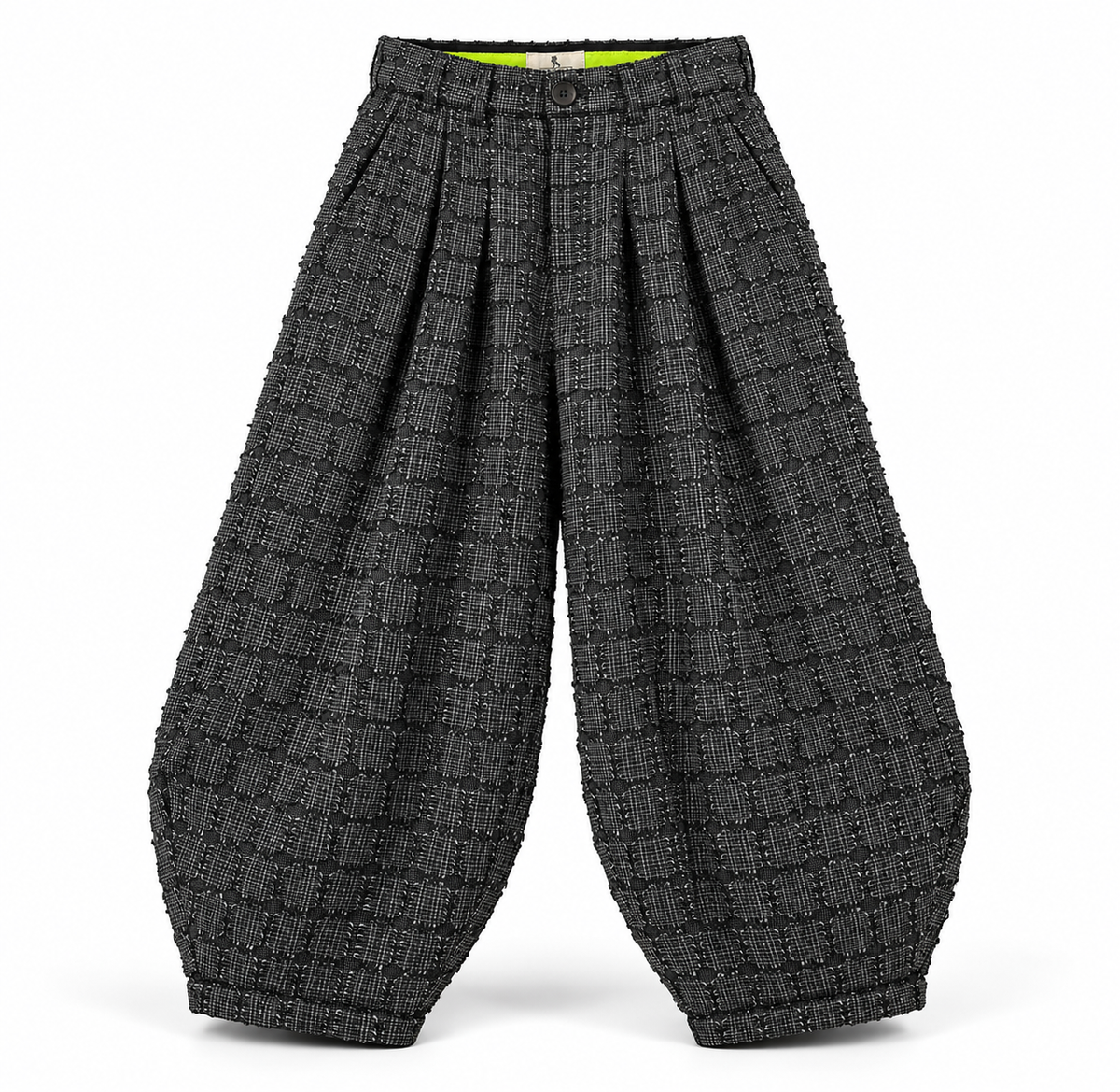 Textured balloon pants