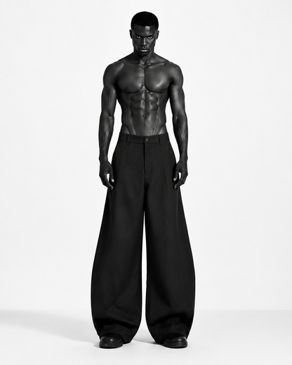 Black balloon pants