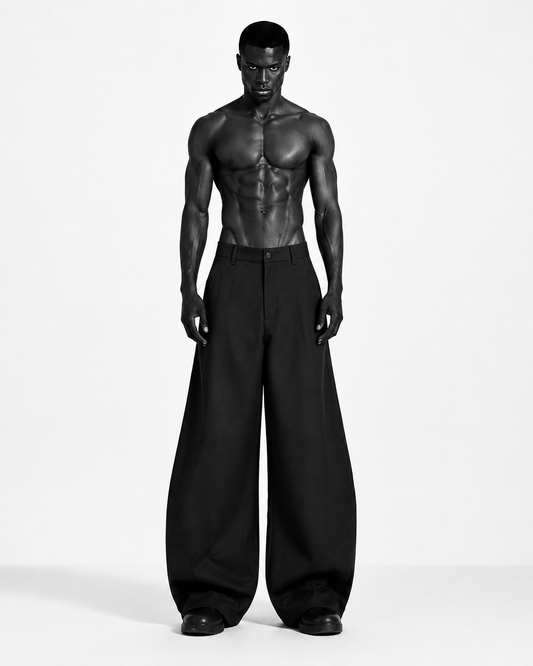 Black balloon pants