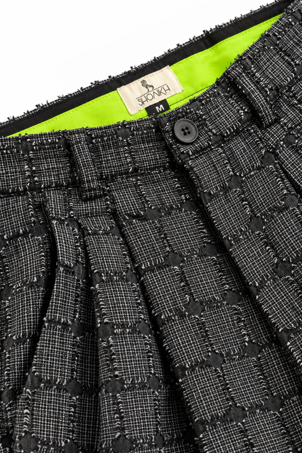 Textured balloon pants