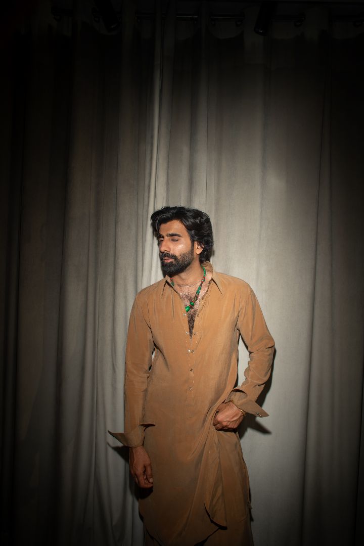Camel Shalvar Kameez