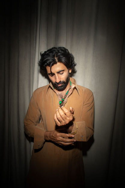 Camel Shalvar Kameez