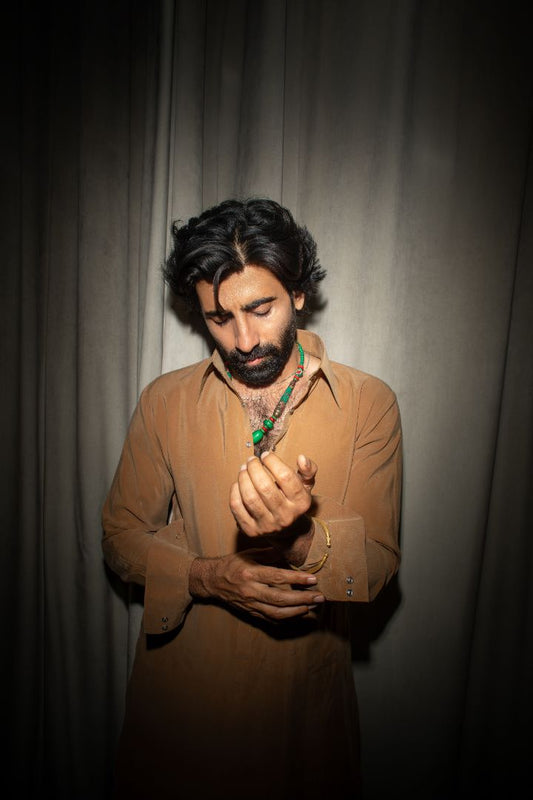 Camel Shalvar Kameez