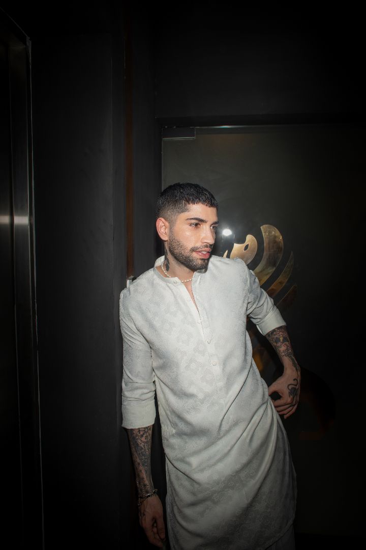 White silk  kurta shirt