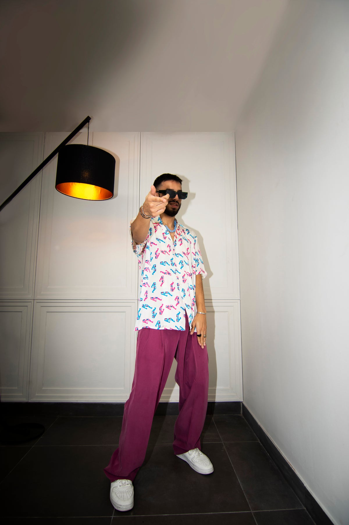 Men colorful pent shirt