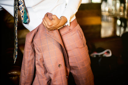 Classic Men's Plaid Suit