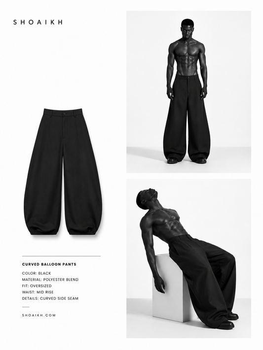 Black balloon pants