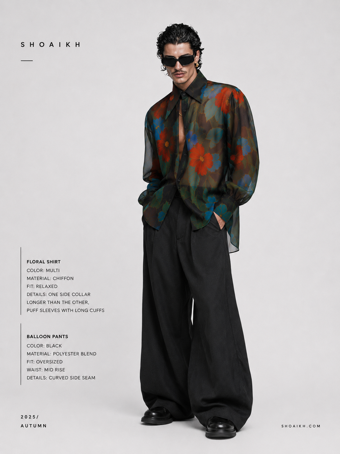 Relax fit Floral shirt