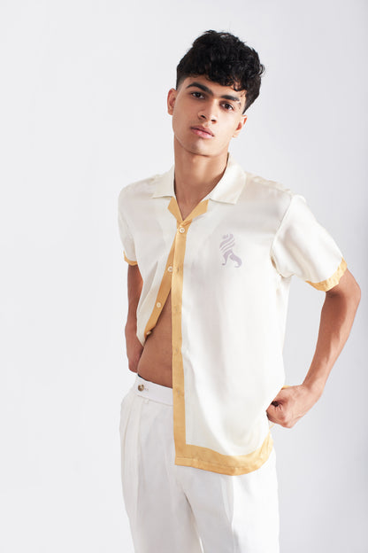 Men’s Vintage Short Sleeve Button-shirt and pent