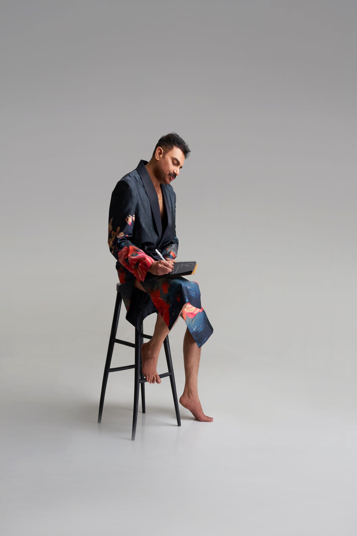 men blue and red coat
