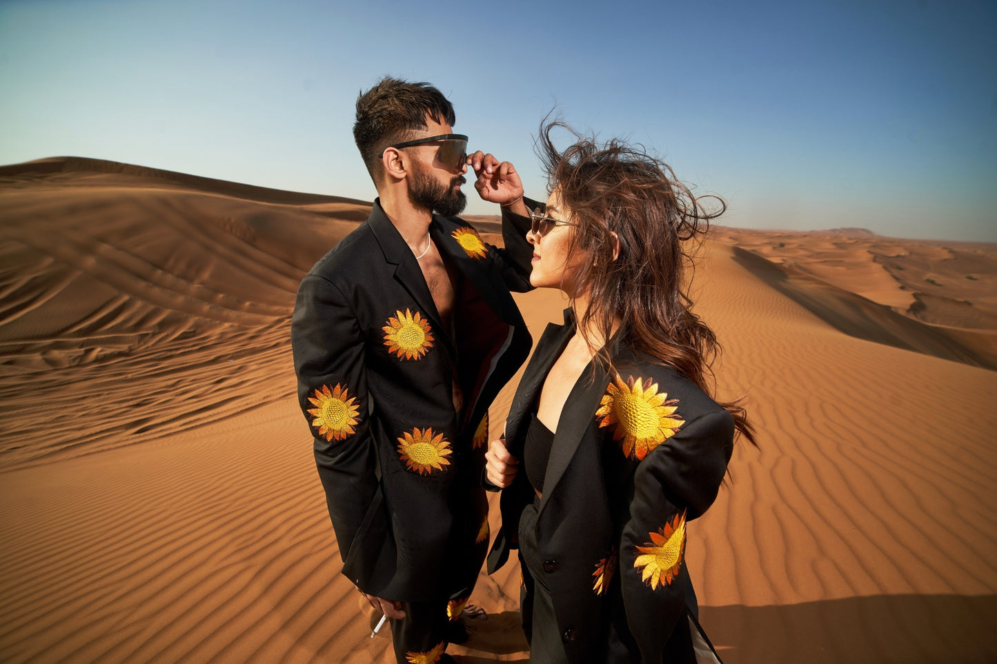 Sunflower Bloom Blazer Set
